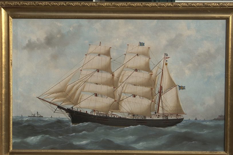 Oilpainting by Victor E. or Edmond Adam